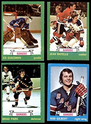 1973-74 Topps New York Rangers Team Set Set Rangers New York - Hóquei VG+ Rangers - Hóquei