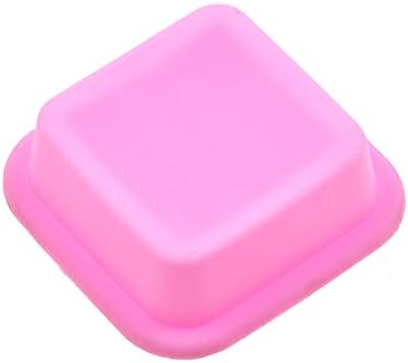 5pcs moldes de sabão artesanal DIY, moldes de panificação, forros de cupcakes - de silicone quadrado artesanal - - microondas, forno, geladeira, freezer e lava -louças seguras para artesanato caseiro