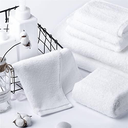 Conjunto de toalhas de banho CZDYUF, 2 toalhas de banho grandes, 2 toalhas de mão, 2 toalhas de rosto algodão altamente absorvente toalhas de banheiro brancas