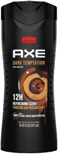 Axe Chuveiro Gel-Dark Tent Size 16z Ax Gel-Dark Tentação 16Z, Conjunto de 3