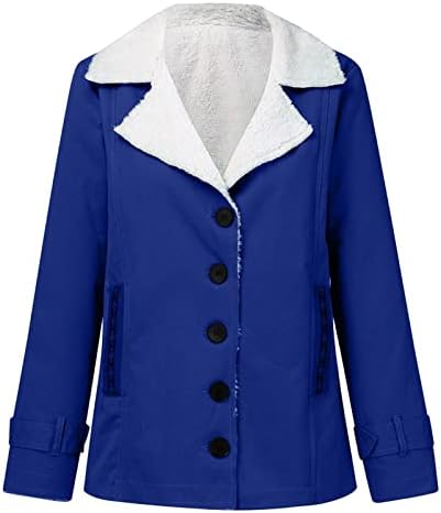 Cokuera Feminino Elegante Color Sólida Lined Jackets Moda Moda de Moda de Lape Casual sobretudo