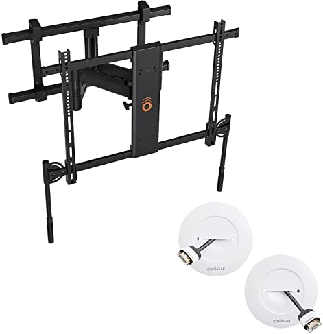 ECHOGEAR XL Full Motion TV Monta com alças e no cabo de TV de parede Hider para cabos de baixa tensão