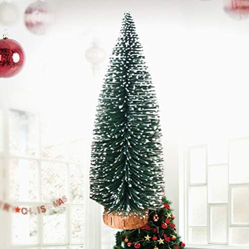 Valiclud Miniatura Árvores de Natal para Artesanato Mini Árvore de Natal Exibindo Ornamentos de Decoração Mini Bruscada de Brâns