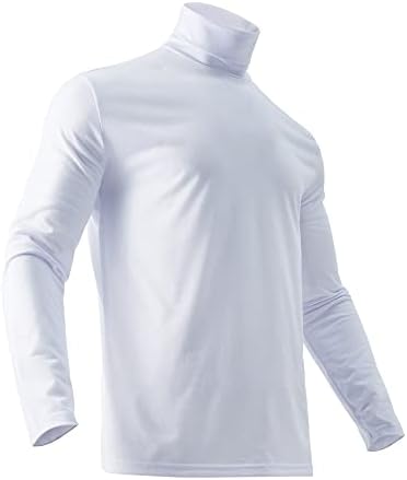 Turtleneck Men Slim T-shirt Térmico Pullovers de roupas íntimas