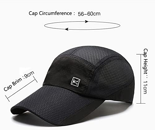 MANHONG UNISSISEX Mesh Cap de chapéu respirável Top boné Plain Sunshade Baseball Cap da montanha escalada ao ar livre