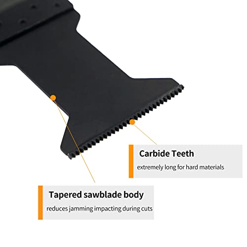 Luckyway 2-Pack Pilating Tool Blades Carbide Multitool Swele Blades para material duro, metal endurecido, pregos, parafusos