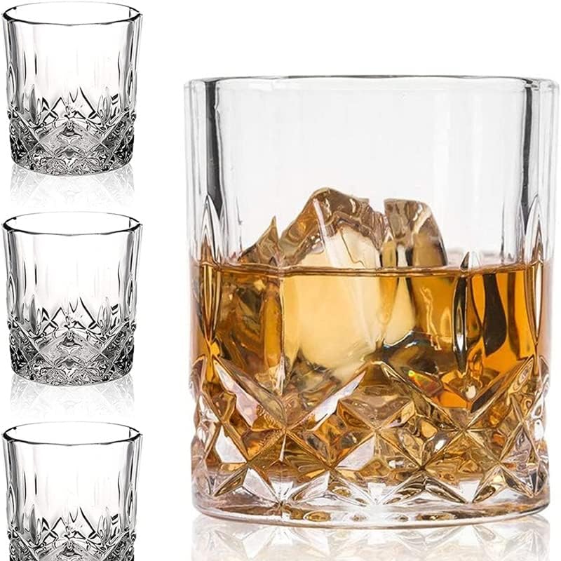 KJHD Vintage Whisky Glasses exclusivo Bourbon Glass Ultra-Clawar Camada Vintage Vodka Vodka Bourbon Cocktail Glass Scottish Glass Bar