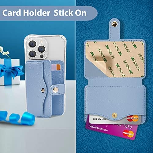 Carteira m-plateau para homens, carteira esbelta para traseiro do telefone 3M Adesivo Titular do cartão de crédito para iPhone