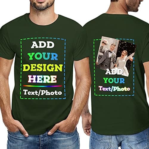 Camisa personalizada para homens camisas personalizadas camisa de design adicione foto/imagem/logotipo/texto