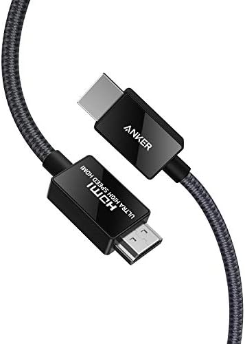 ANKER 8K@60HZ CABO HDMI, Ultra de alta velocidade 4K a 120Hz 48Gbps 6,6 ft Ultra HD HDMI para HDMI Cord & Anker