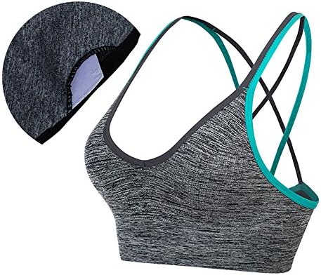 Akamc 3 pacote de suporte médio feminino cruzar traseiro com fios removíveis BRA SPORT Sport