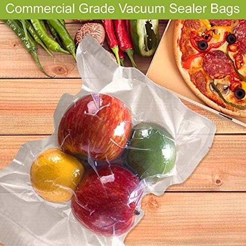 Vacyaya 100 litros 6 x 10 polegadas Freezer Food Vacuum Selador Tamanho de Sacos de Armazenamento, Vac Seal Um Sacos de refeição com