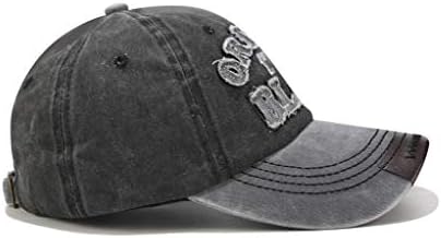 Xibeitrade Men Women Washed Swill Cotton Baseball Cap vintage Ajustável Capéu original preto