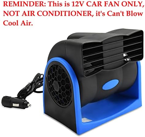 Ventilador de carro de 12V YouGuom, veículo automático Ventilador de ventilação poderosa ventiladores de carros elétricos