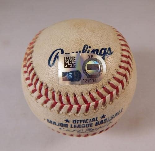 2022 New York Mets Marlins Game Usado Baseball Tyler Naquin Walks DP38079 - Baseballs de jogo usado