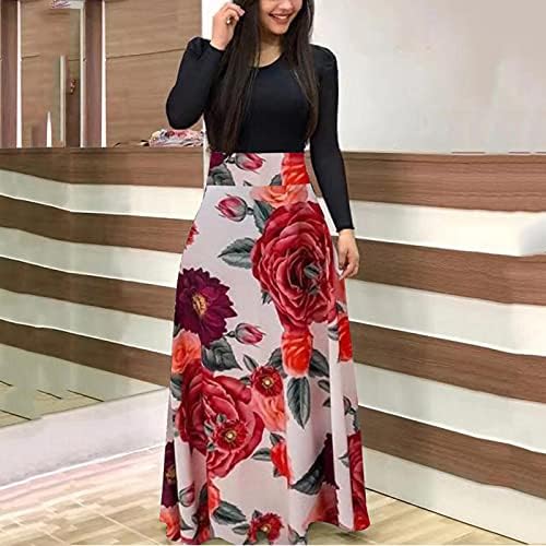 Vestidos Zefotim para Mulheres 2023 Manga curta/longa MAXI MAXI LONGO DRESSO LONGO CASUAL DOM SUN BOHO VENDOS