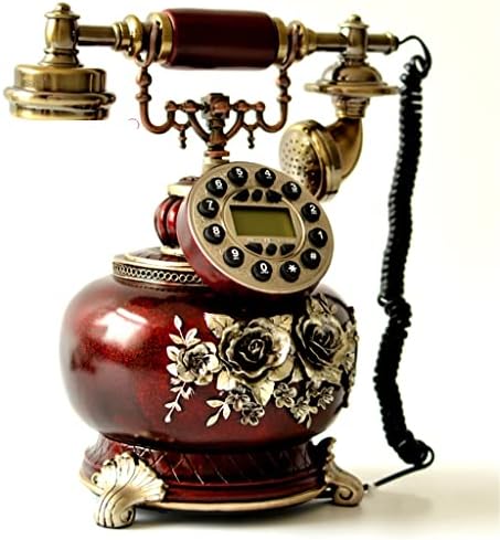Dhtdvd Antigo Telephone Crafts Vintage Metal Liquidline Home Ornamentos decorativos Telefone