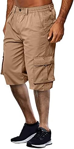 Shorts masculinos casuais esportes de bolso de bolso casual shorts soltos jogging algodão macio