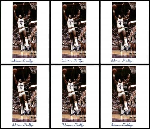 Adrian Dantley autografou 8.5x11 foto 12 contagem lote utah jazz sku 194019 - fotos autografadas da NBA