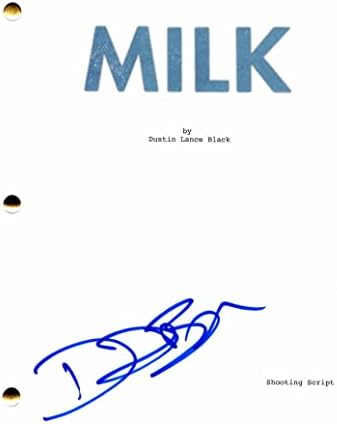Dustin Lance Black assinado Milk Autógrafo Full Movie Script - vencedor do Oscar para roteiro, muito raro sob a