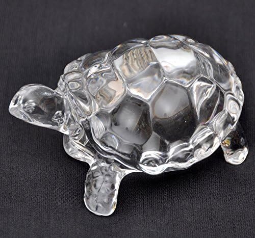 IS4A Fengshui Vastu Turtle de cristal transparente original para paz e prosperidade