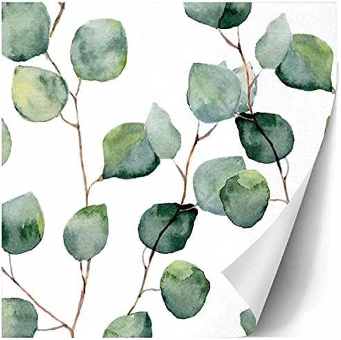 InterestPrint Todas as ocasiões W -Rapping Paper comemora para casamentos, aniversários folhas florais verdes em aquarela