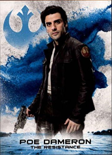 2018 Topps Star Wars The Last Jedi Série 2 Líderes da Resistência RS-2 Poe Dameron Card de Negociação de Filmes Colecionáveis