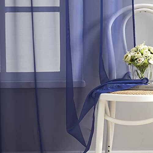 Sitown Royal Blue Semi cortinas semi -pula