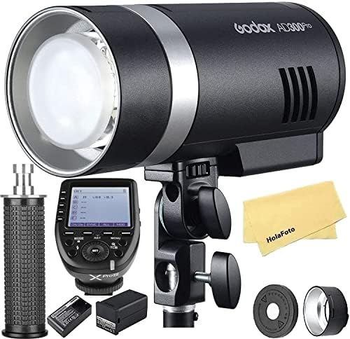 Godox ad300 pro godox ad300pro godox flash para a câmera Nikon, com gatilho flash xpro-n, ttl 2.4g hss 1 / 8000s flash