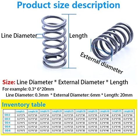 As molas de compressão são adequadas para a maioria dos reparos I Retorno Retorno Pressão Mola Spring Fio de mola