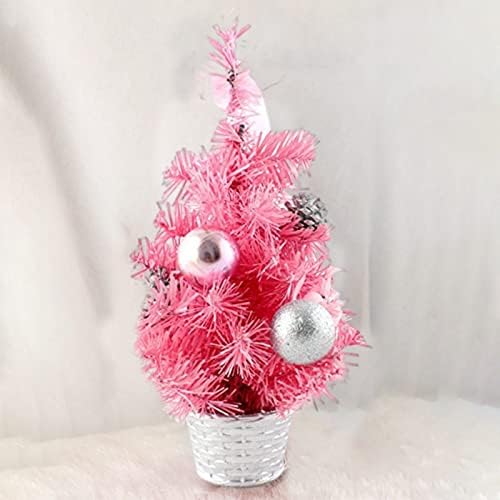 Árvore de Natal de Samfansar Uso Versátil Árvore de Natal com bolas e arcos para a festa rosa sem luz