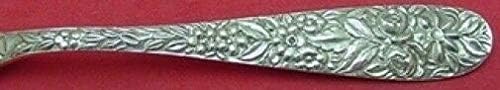Hand perseguido Rose by Schofield Sterling Silver Holiday Sobersert Fork 6