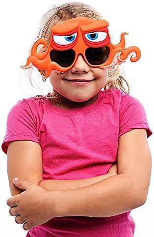 Óculos de sol Costumes Encontrar Dory Hank Sun-Staches Favors UV400 Orange/Red, 8