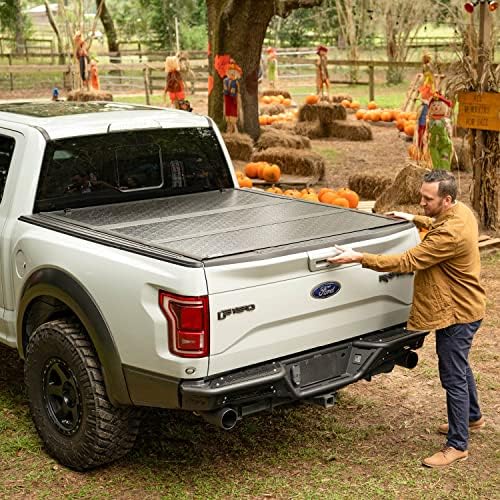 Gator EFX Hard Tri-Fold Truck Bed Tonuau Toneau | GC14020 | Fits 2019 - 2023 Chevy/GMC Silverado/Sierra, trabalhos com a cama traseira