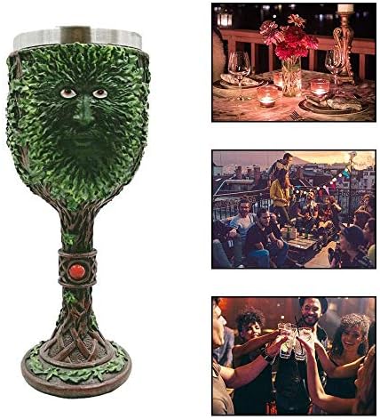 Caneca de café Taisuko, cálice 3d Tree Man, cálice de vinho do homem verde celta, árvore do homem da cálice da cálice da cálice da cálice do corpo de aço inoxidável