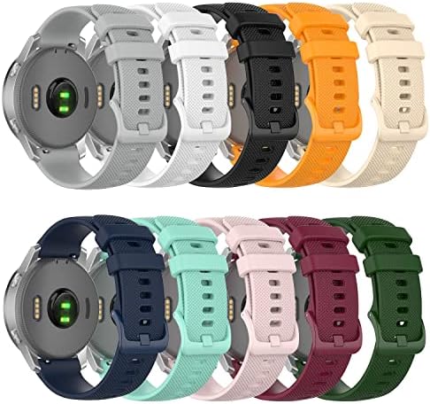 Sawidee 18 20 tiras de faixa de vigilância de 22mm para Garmin Venu 2 Plus 2Plus Smartwatch Silicoge Bracelet para Vivoactive