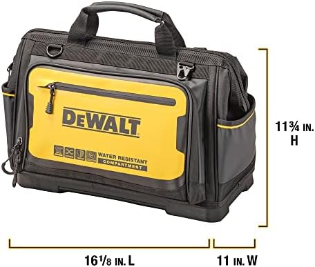 Bolsa de ferramentas Dewalt, armazenamento e organização de ferramentas, resistente à água durável e de água, 16 polegadas