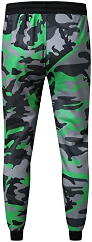 Momker Stripe calça calça calça fitness Shot Shot Sports Men's Sports Camuflagem Jogging Print Pants Men Sock Boy