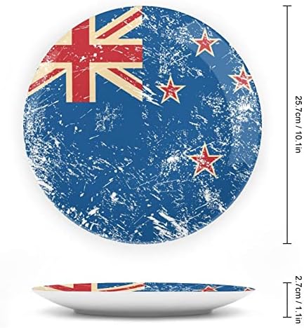 Placa decorativa da bandeira retro da Bandeira Retro da Nova Zelândia
