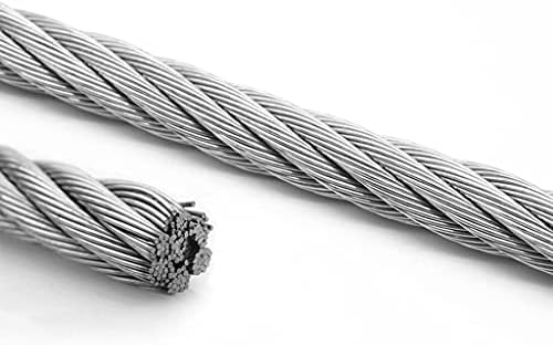 BBGS 50m de fio de arame/cabo de cabo, 316 cabo de arame de aço inoxidável, cabo de corda de arame para tom de sol, instalação