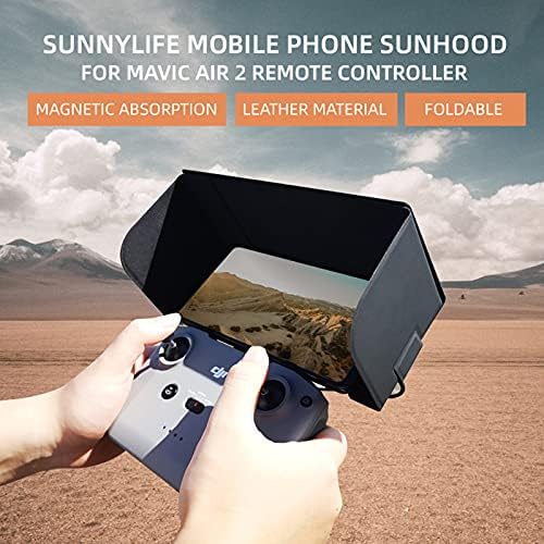 Hobbymarking Dobrável Magnetic Thone Monitor Sun Monitor Capé de capa de sol para DJI Mavic Air 2 / DJI Air 2S Drone