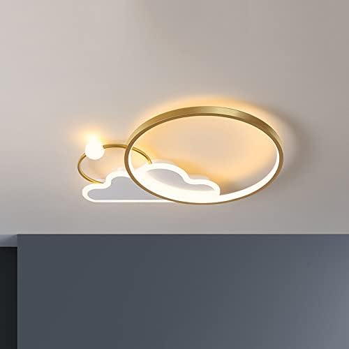 Lâmpada de lustre de lustre de lustre de luz do teto de teto de jadssox com controle remoto, garotas de meninas, teto de teto de