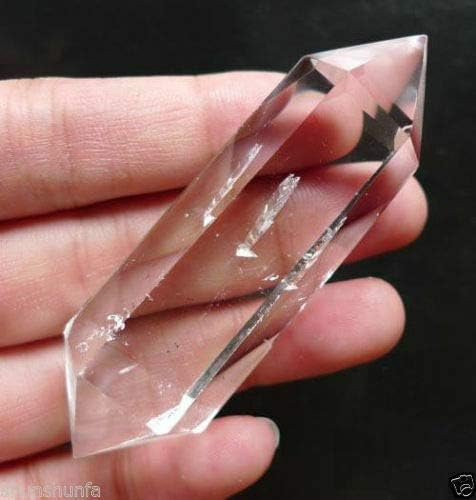 Moudoauer 1pcs aaa rocha natural clara quartzo cristal dt de wand ponto curando acessório de remessa aleatória