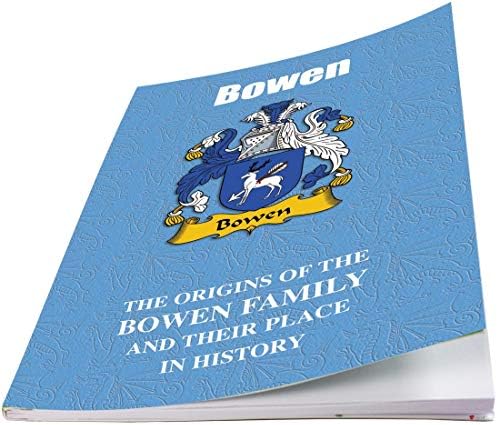 I Luv Ltd Bowen Welsh Family Sobrenome Livreto de História com Fatos históricos breves