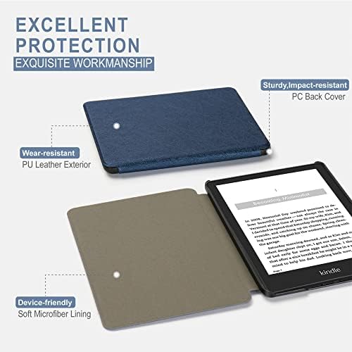 Capa compatível com o Kindle Paperwhite 7th Generation 2012 a 2017 Case de flip magnético com Auto -Wake/Sleep - Cartoon Reading