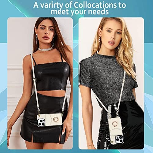 Caixa de telefone da carteira Sinqerisht Crossbody para Apple iphone xs max couro com suporte de cartão de crédito e 360 ​​°