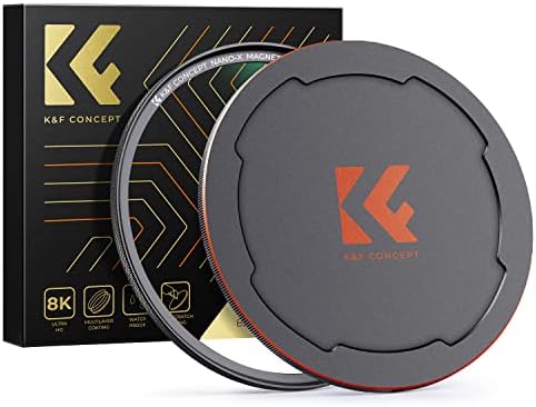 K&F Concept 49mm MAG MC MC UV Filtro de proteção contra lente + tampa do filtro de lente com 28 revestimentos de várias camadas à