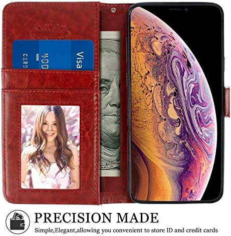 Caixa da carteira de Santuo Adequada para iPhone 7/8/SE2 com padrão de impressão quadriculado distorcido com caça à caça à prova de poeira e à prova de poeira e à prova de gota