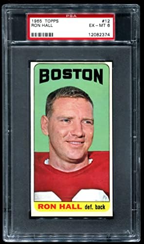 1965 Topps 12 Ron Hall New England Patriots PSA PSA 6.00 Patriots Missouri Valley