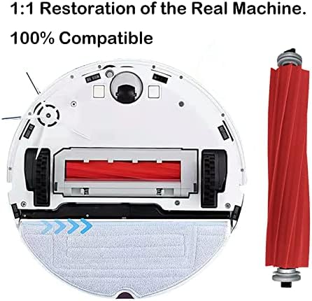 Pincel de borracha de borracha de reposição pincel destacável pincel de borracha de superfície múltipla para roborock s7/ s7+/ s7maxv/ s7maxv plus/ s7maxv Ultra robot aspirador de pó, 3 pacote de pacote